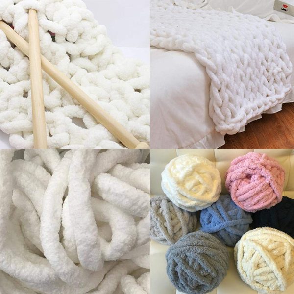 250g Chenille Thick Chunky Yarn For Knitting Merino Wool Yarn 2cm Thick Yarns For Hand knitting Blanket Crochet Nest