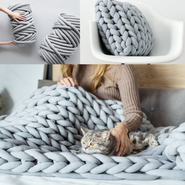 Chunky Yarn Blanket
