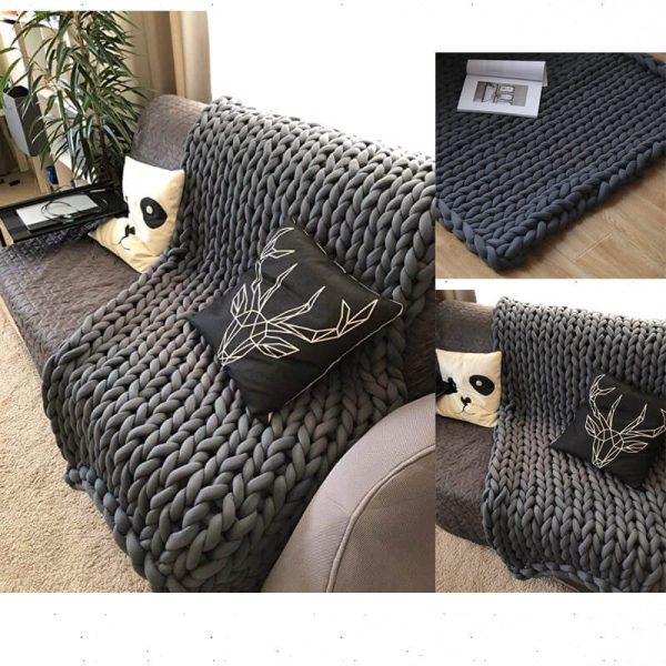 Chunky Yarn Blanket