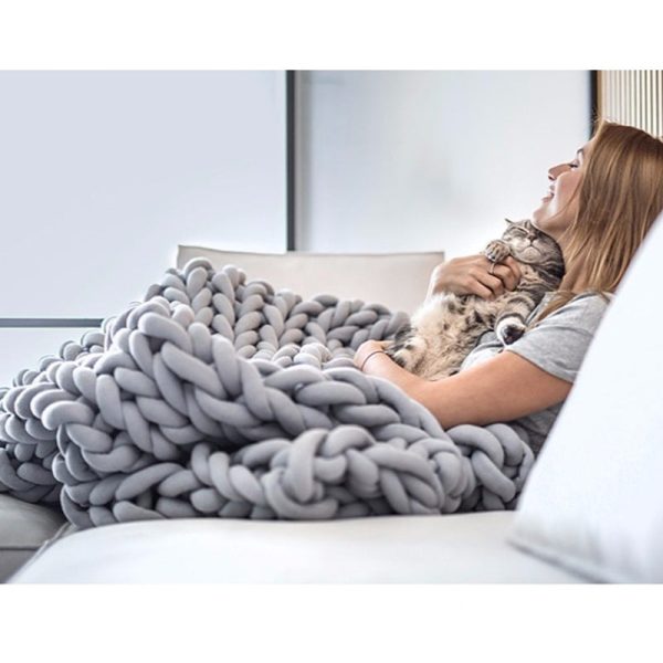 Chunky Yarn Blanket