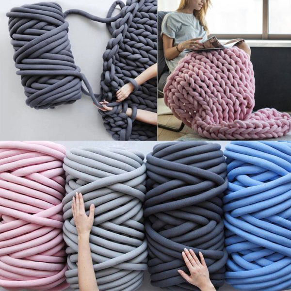 Chunky Yarn Blanket
