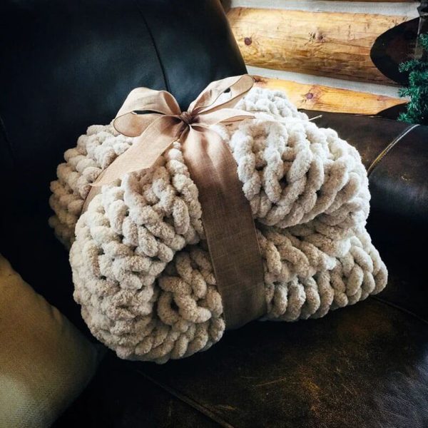 Handmade Chunky Knit Blanket