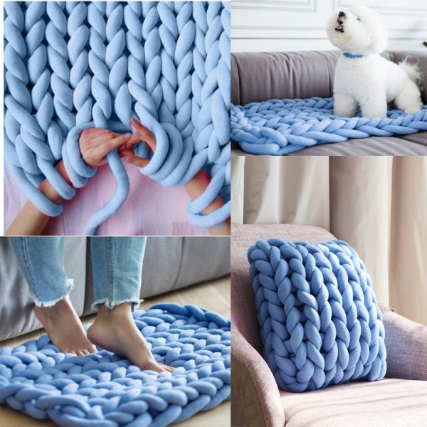 Chunky Yarn Blanket