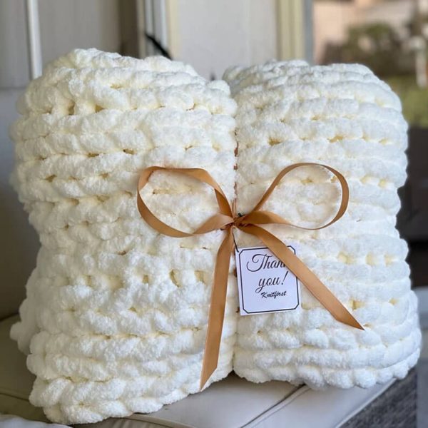 Handmade Chunky Knit Blanket