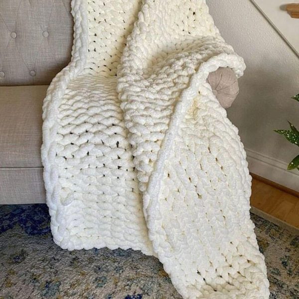 Handmade Chunky Knit Blanket