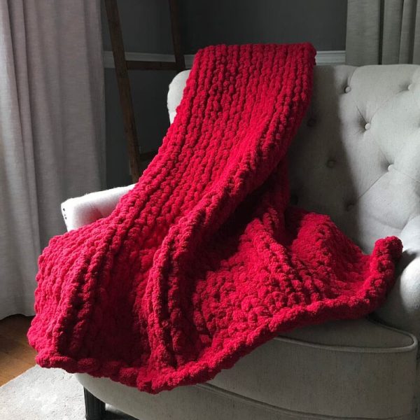 Handmade Chunky Knit Blanket