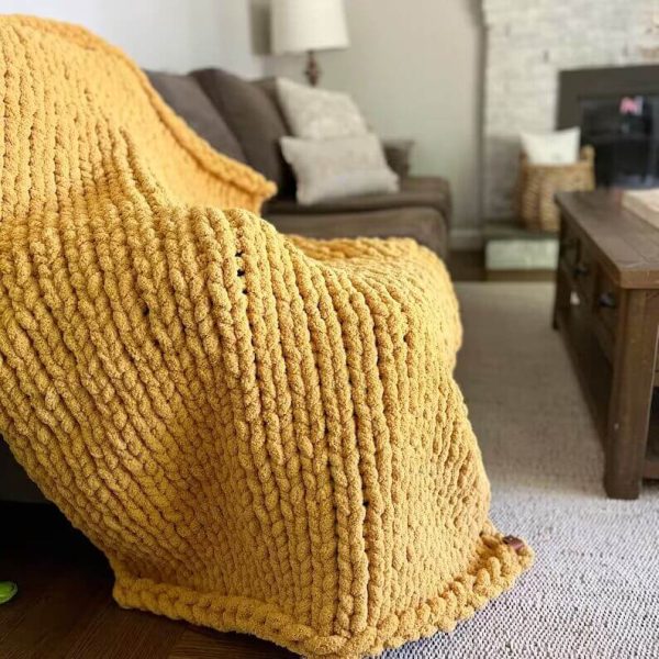 Handmade Chunky Knit Blanket