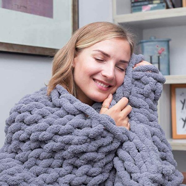 Handmade Chunky Knit Blanket
