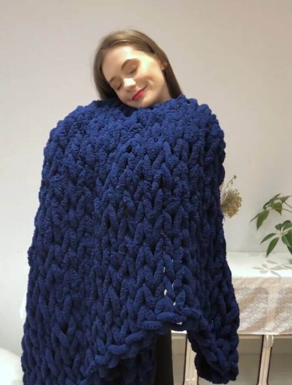Handmade Chunky Knit Blanket