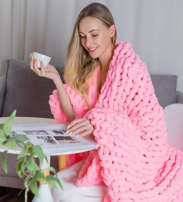 Chunky Knit Chenille Blanket